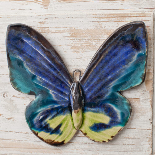 Motyl w zieleni i błękicie, rozm. L: 13,5x16cm