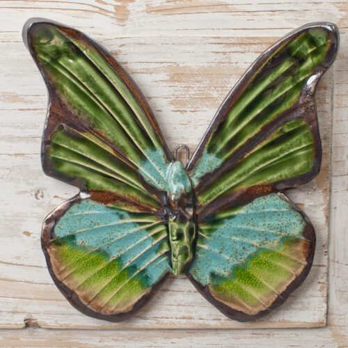 Motyl złoto-zielony, XL: 16,5x16,5cm